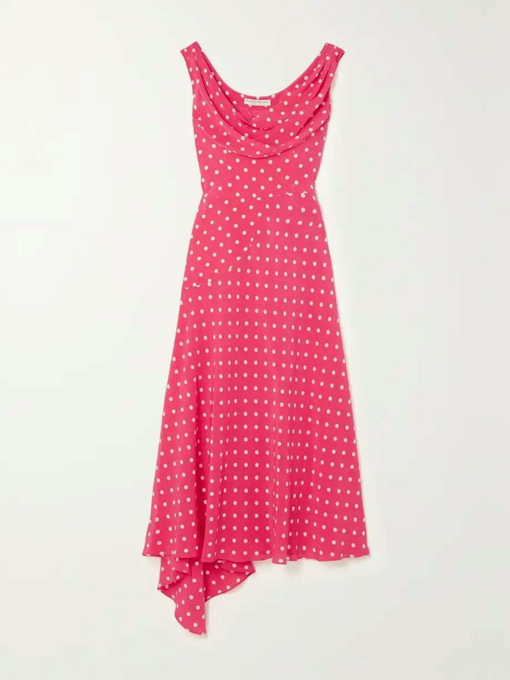 Alessandra Rich pink polka dot dress